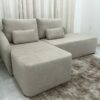 Sofá Orgânico Jade Com Cheise 2.40m - Boucle Capuccino