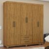 Guarda-Roupa Áries 6 portas e 2 gavetas – Cinamomo