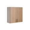 Armário de Cozinha Aéreo  Essence 0.80m - Fendi/Cedro