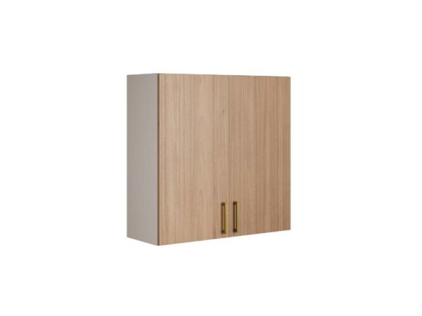 Armário de Cozinha Aéreo  Essence 0.80m - Fendi/Cedro