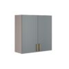 Armário de Cozinha Aéreo  Essence 0.80m  - Fendi/Gris