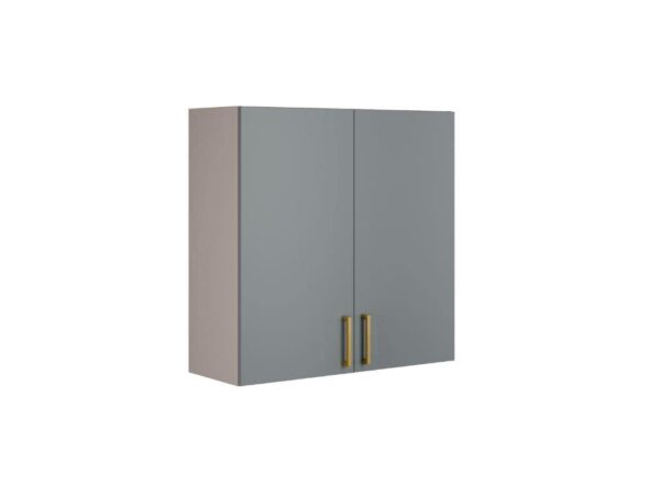 Armário de Cozinha Aéreo  Essence 0.80m  - Fendi/Gris