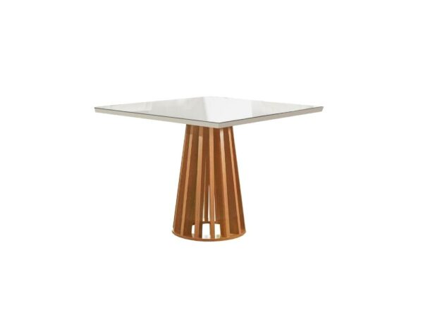 Mesa de Jantar Berlim 1.00x1.00 – Cinamomo/Off White