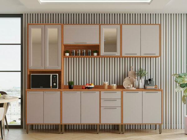Cozinha Completa Paris 5 peças - Cinamomo/Off White