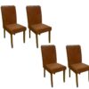 Conjunto Cadeiras Califórnia 4 unidades – Cinamomo/Terracota