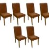 Conjunto Cadeiras Califórnia 6 unidades – Cinamomo/Terracota