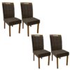 Conjunto Cadeiras Las Vegas 4 unidades – Cinamomo/Marrom