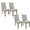 Conjunto Cadeiras Las Vegas 4 unidades – Cinamomo/Bege