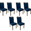 Conjunto Cadeiras Las Vegas 6 unidades – Cinamomo/Azul