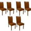 Conjunto Cadeiras Las Vegas 6 unidades – Cinamomo/Terracota