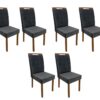 Conjunto Cadeiras Las Vegas 6 unidades – Cinamomo/Cinza