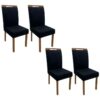 Conjunto Cadeiras Isa 4 unidades – Cinamomo/Preto