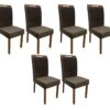 Conjunto Cadeiras Isa 6 unidades – Cinamomo/Marrom