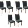 Conjunto Cadeiras Isa 6 unidades – Cinamomo/Cinza