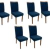 Conjunto Cadeiras Isa 6 unidades – Cinamomo/Azul