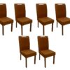 Conjunto Cadeiras Isa 6 unidades – Cinamomo/Terracota