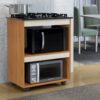 Balcão Turim para cooktop 5 bocas – Nature/Off White