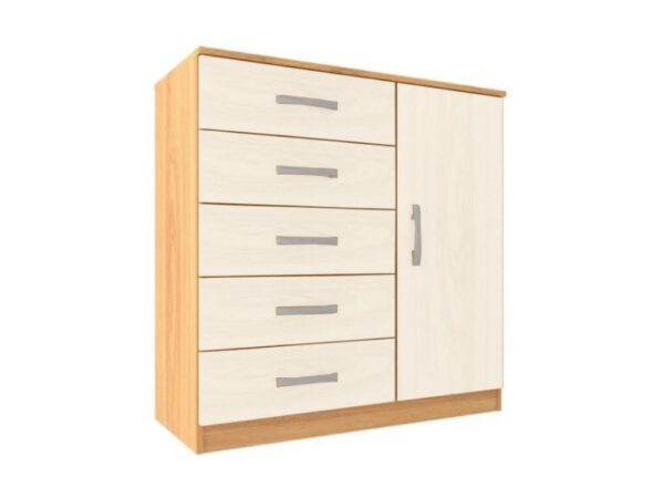 Cômoda Evidência Sapateira – Cinamomo/Branco