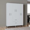 Guarda-Roupa Milão 6 Portas e 2 Gavetas – Branco
