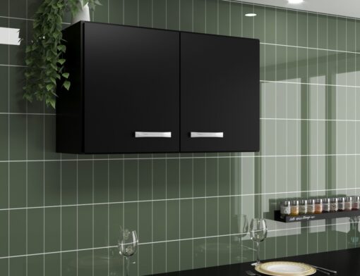 Aéreo 2 Portas 80cm - Branco | Black | Demolição