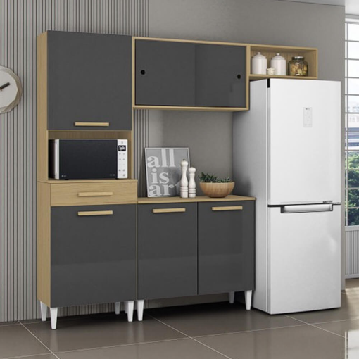 Cozinha Compacta Isabelle Com Balcão Aramóveis