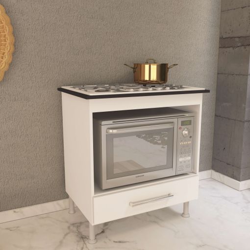 Multiuso Cooktop 75cm - Branco/Preto