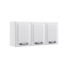 Armário Aéreo 120 3pts Cozinha New  Premium - Branco