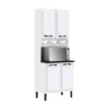 Paneleiro 80 4pts Forno Cozinha New  Premium - Branco
