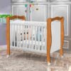 Berço Mini Cama Alvin Branco - Nature/Branco