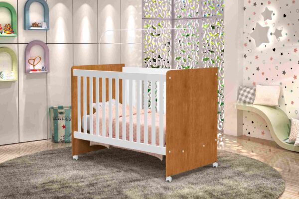 Berço Mini Cama Catatau New 70 Branco - Nature/Branco