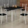 Mesa Dany 100x60 Tmp Pedra 4Cds