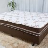 Base Box + Colchão Casal Classic Marrom 188×138x62 Molas Superlastic Anjos