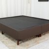 Base Box Queen Bipartida Zeus 162x200x38 Korino Café/Preto SE