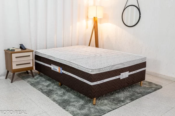 Cama Box Casal Livina Molas Ensacadas 138x188x58 Orthoside