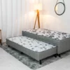 Cama Box Solteiro Dackar + Cama Auxiliar Orthoside