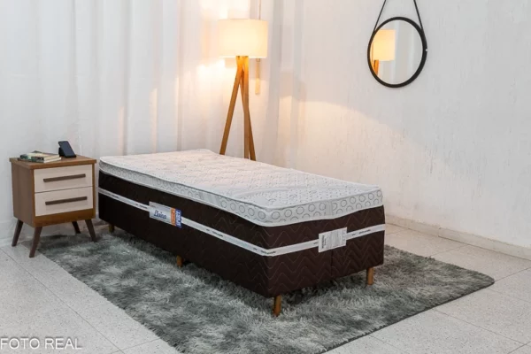 Cama Box Solteiro Livina Molas Ensacadas 88x188x58 Orthoside