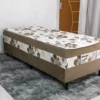 Cama Unibox Solteiro D-28 88x188x62 Marrom Claro Nosso Sonho