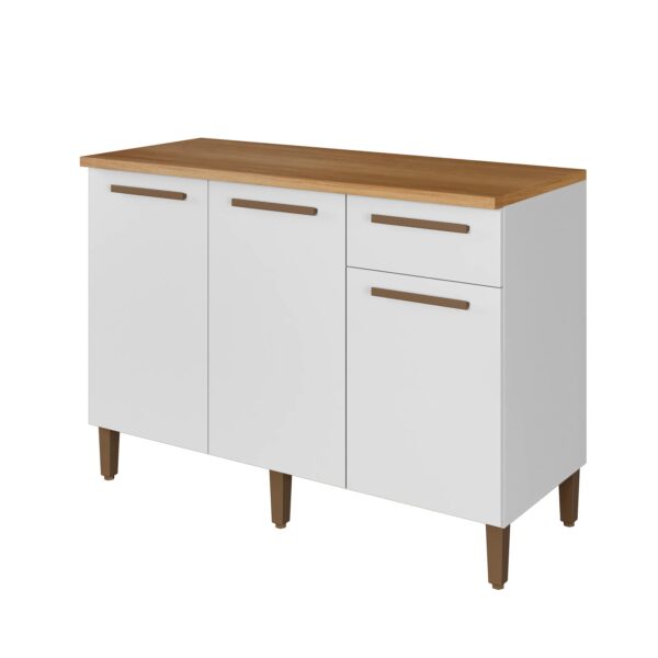 Balcão Imperial 120 3P1G Branco