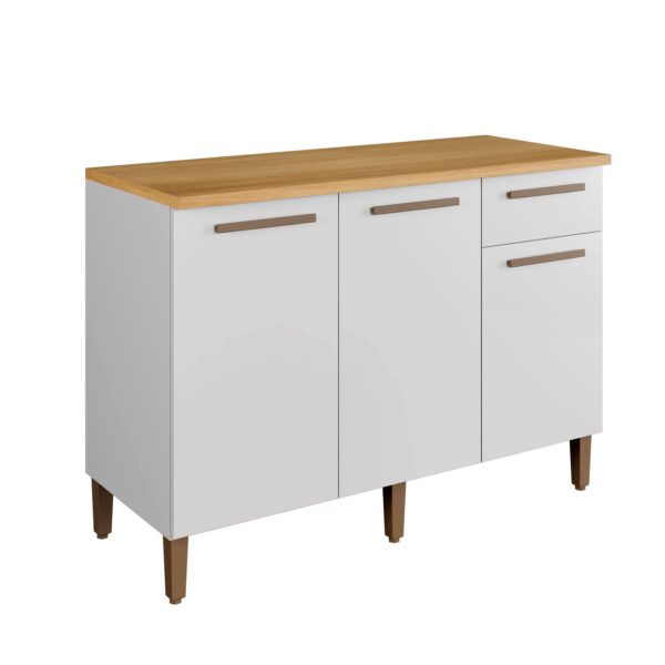 Balcão Titanium 104 3P1G Branco