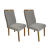 Conjunto Cadeiras Genova 2 unidade - Cinamomo/Bege