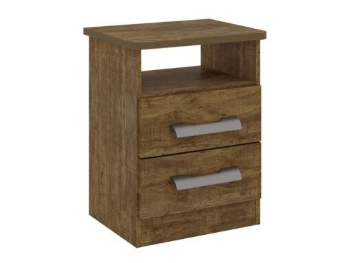 Mesa de cabeceira Firenze 2 gavetas - Ipê
