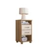 Mesa de cabeceira Valente - Mel/Off White