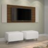 Painel Jaspe 42" - Rovere/Off White