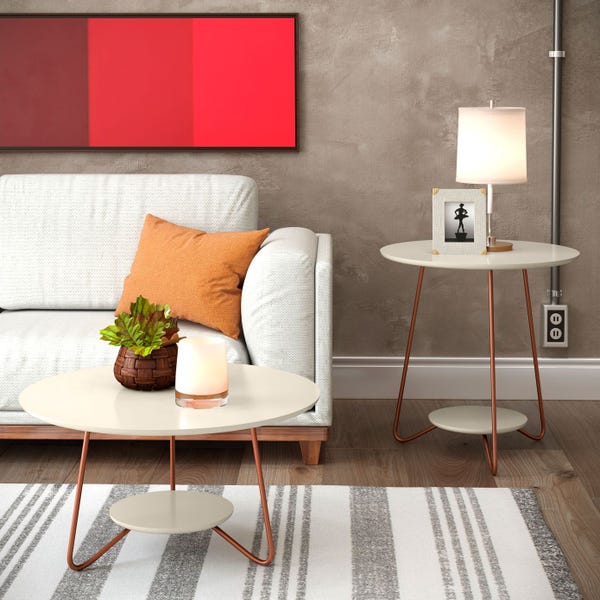Conjunto de Mesa Liz - Off White