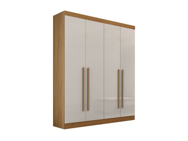Guarda-Roupa Da Vinci Plus 4 portas e 3 gavetas - Cinamomo/Off White