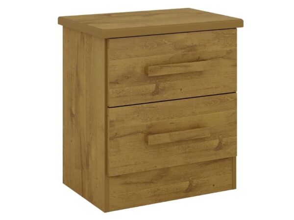 Mesa de cabeceira New Athos 2 gavetas - Carvalho