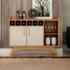 Buffet Clara 2 portas - Cinamomo/Off White