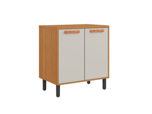Balcão de Cozinha Nápoles 0,80m - Cinamomo/Off White