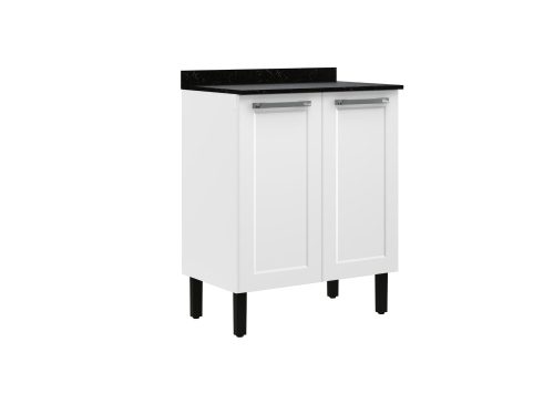 Balcão de Cozinha Florença Aço 0,70m - Branco
