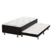 Cama box Union Solteiro com Auxiliar - 88x188x43